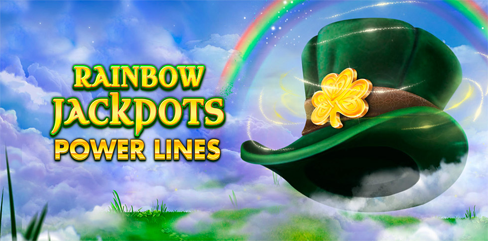 Questo é Rainbow Jackpots Power Lines!